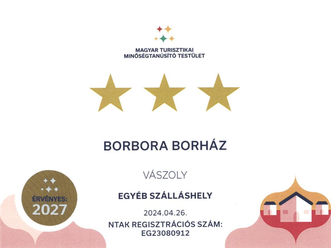 Borbora Borhaz Villa Vaszoly Ngoại thất bức ảnh
